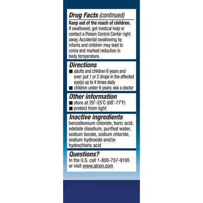NAPHCON-A Allergie-Augentropfen 0,5 oz – Linderung bei juckenden, tränenden Augen