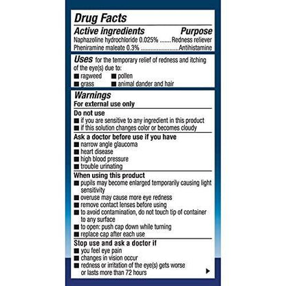 NAPHCON-A Allergie-Augentropfen 0,5 oz – Linderung bei juckenden, tränenden Augen