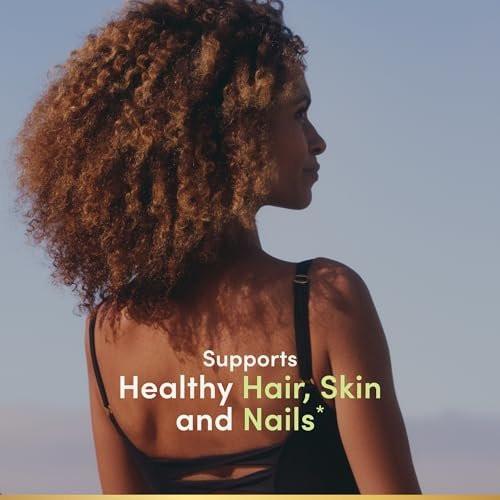 Nature's Bounty Biotin 5000 mcg – 72 Softgels für gesundes Haar, Haut und Nägel sowie Zellenergie
