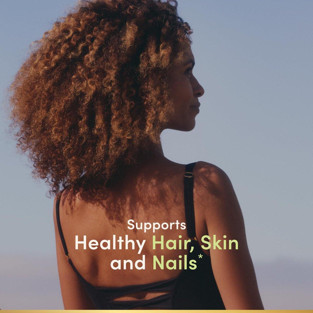 Nature's Bounty Biotin 5000 mcg – 72 Softgels für gesundes Haar, Haut und Nägel sowie Zellenergie