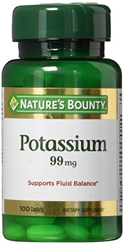 Nature's Bounty Kaliumgluconat 99 mg, 100 Tabletten – Mineralstoff Nahrungsergänzung