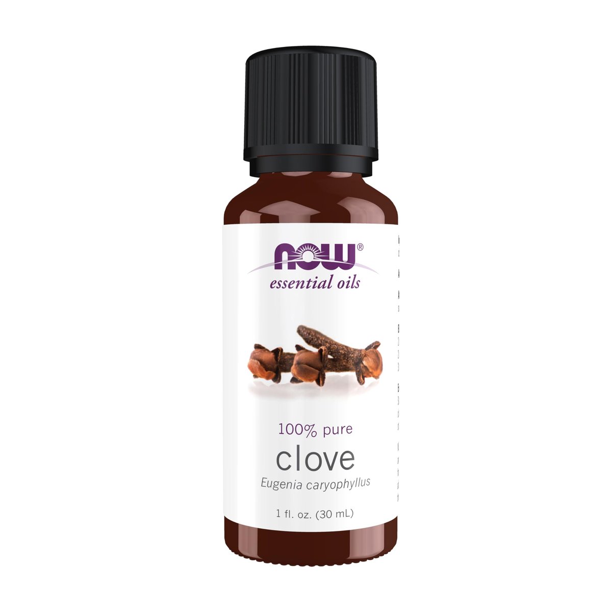 NOW Foods Bio-Öl, Nelkenöl, ausgleichender Aromatherapie-Duft, dampfdestilliert, 100 % rein, vegan, kindersicherer Verschluss, 30 ml