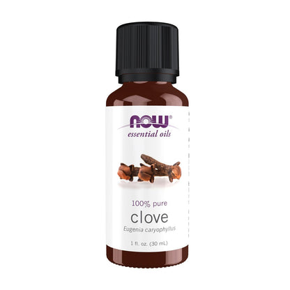 NOW Foods Bio-Öl, Nelkenöl, ausgleichender Aromatherapie-Duft, dampfdestilliert, 100 % rein, vegan, kindersicherer Verschluss, 30 ml