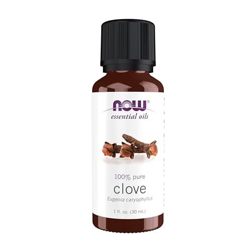 NOW Foods Bio-Öl, Nelkenöl, ausgleichender Aromatherapie-Duft, dampfdestilliert, 100 % rein, vegan, kindersicherer Verschluss, 30 ml