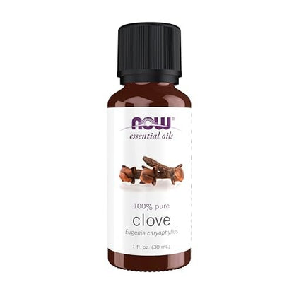 NOW Foods Bio-Öl, Nelkenöl, ausgleichender Aromatherapie-Duft, dampfdestilliert, 100 % rein, vegan, kindersicherer Verschluss, 30 ml