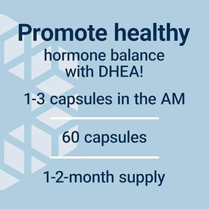 Life Extension DHEA 50 mg – Hormonhaushalt, Gedächtnis, Muskelmasse & Knochendichte, Libido, 60 Kapseln
