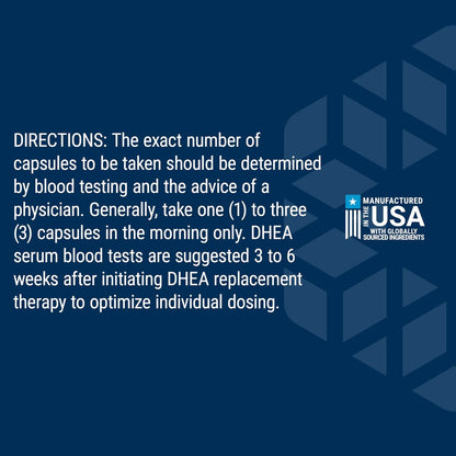 Life Extension DHEA 50 mg – Hormonhaushalt, Gedächtnis, Muskelmasse & Knochendichte, Libido, 60 Kapseln