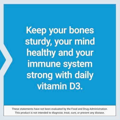 Life Extension Vitamin D3 125 mcg (5000 IE) – Knochengesundheit, Gehirnleistung, Immunsystem, glutenfrei, nicht-GVO, einmal täglich, Zweimonatsvorrat, 60 Softgels