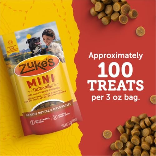 Zuke's Mini Naturals Hunde-Leckerli Erdnussbutter 1lb