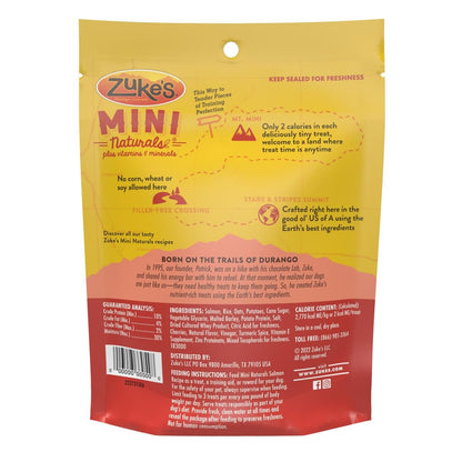 Zuke’s Mini Naturals Hundetrainingsleckerlis für Hunde aller Größen – mit echtem Lachs, 454 g (16 oz) nachfüllbarer Beutel