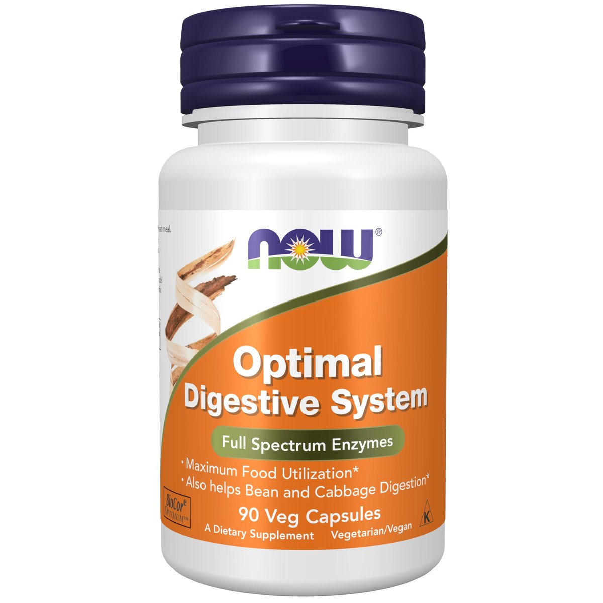 NOW Foods Nahrungsergänzungsmittel, Optimales Verdauungssystem, Vollspektrum-Enzyme, 90 Veggie-Kapseln