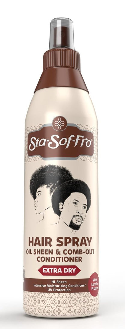 SoftSheen-Carson Sta-Sof-Fro Haar- und Kopfhautspray Entwirrungsconditioner mit Lanolin, Extra Trocken, 237 ml