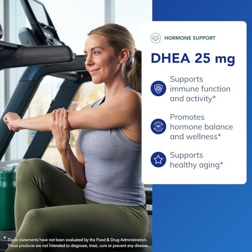 Pure Encapsulations DHEA 25 mg – Nahrungsergänzungsmittel für Immununterstützung, Hormonbalance, Stoffwechsel und Energie – mit mikronisiertem DHEA – 60 Kapseln