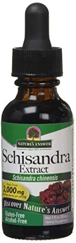 Nature's Answer Schisandra Beeren Extrakt - Alkoholfrei, Glutenfrei - Unterstützung bei Stress, Müdigkeit und Entspannung - Hergestellt in den USA - Nahrungsergänzungsmittel für die Nebennieren