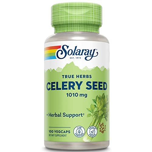 Solaray Sellerie-Samen 505mg, 100 vegane Kapseln – Hochwertiges Kräuterergänzungsmittel
