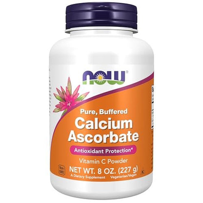 NOW Foods Calcium Ascorbat Pulver, gepuffert, Antioxidantien-Schutz, 227 g