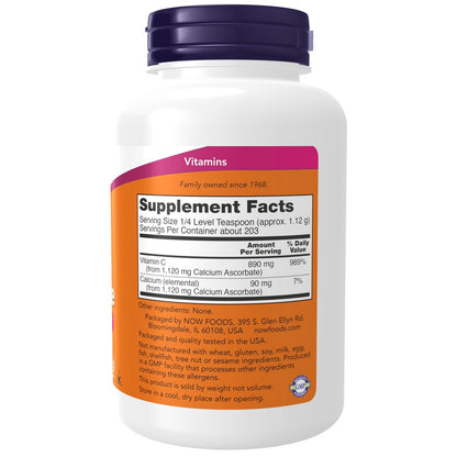 NOW Foods Calcium Ascorbat Pulver, gepuffert, Antioxidantien-Schutz, 227 g