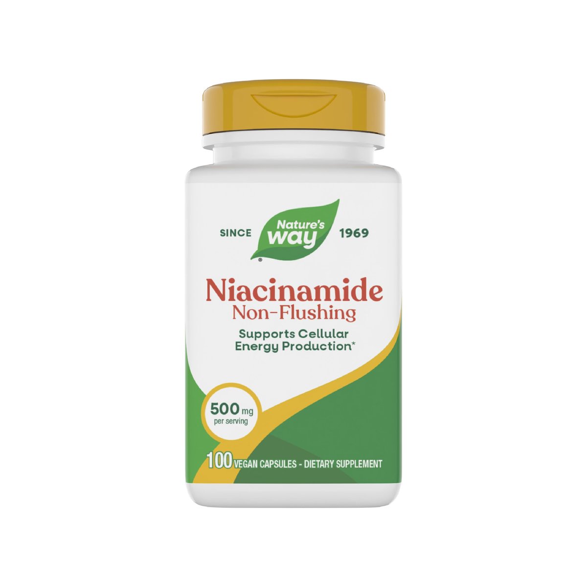 Nature's Way Niacinamid – Unterstützt die Zellenergie*, 500 mg pro Portion, 100 Kapseln