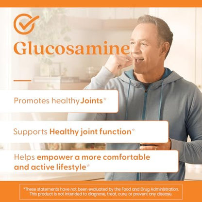 Doctor's Best Glucosamin für Männer & Frauen – 1500 mg pro 2 Kapseln, Gelenkunterstützung für Erwachsene, Glutenfrei, Non-GMO, Sojafrei – 180 Kapseln