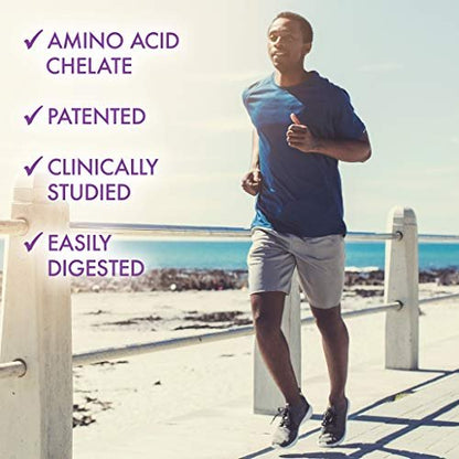 Bluebonnet Nutrition Albion Extra-Stärke Chelat-Eisen 27 mg – Für gesunde rote Blutkörperchen*, Sojafrei, Glutenfrei, Nicht-GVO, Koscher, Milchfrei, Vegan, 90 pflanzliche Kapseln, 90 Portionen