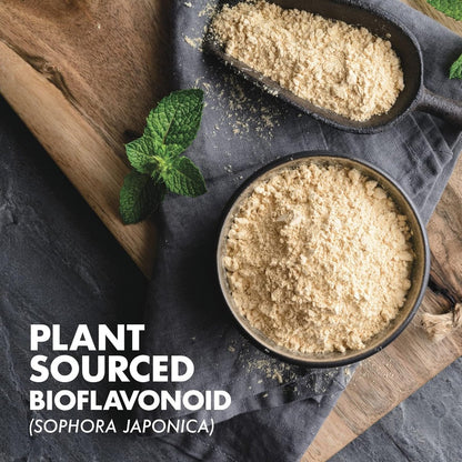 Bluebonnet Nutrition Rutin 500 mg – Antioxidatives Bioflavonoid aus Sophora Japonica für die Gefäßunterstützung* – Vegan, glutenfrei, sojafrei – 50 pflanzliche Kapseln
