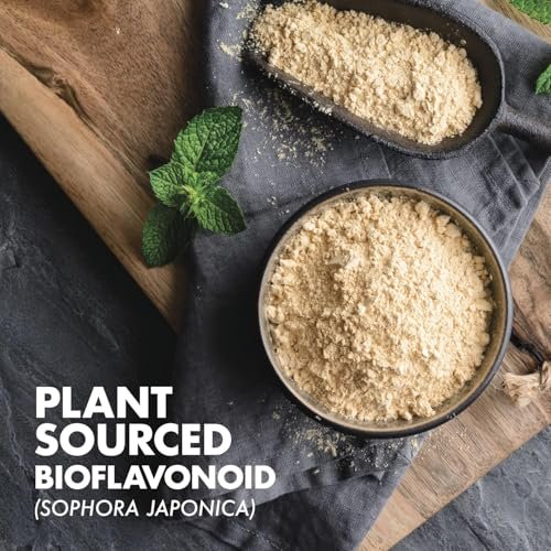 Bluebonnet Nutrition Rutin 500 mg – Antioxidatives Bioflavonoid aus Sophora Japonica für die Gefäßunterstützung* – Vegan, glutenfrei, sojafrei – 50 pflanzliche Kapseln