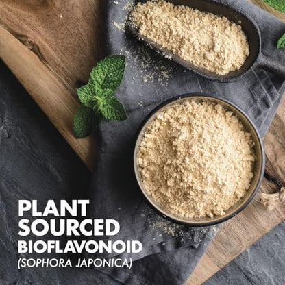 Bluebonnet Nutrition Rutin 500 mg – Antioxidatives Bioflavonoid aus Sophora Japonica für die Gefäßunterstützung* – Vegan, glutenfrei, sojafrei – 50 pflanzliche Kapseln