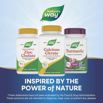 Nature's Way Calciumcitrat-Komplex, 500 mg pro Portion, 250 Kapseln