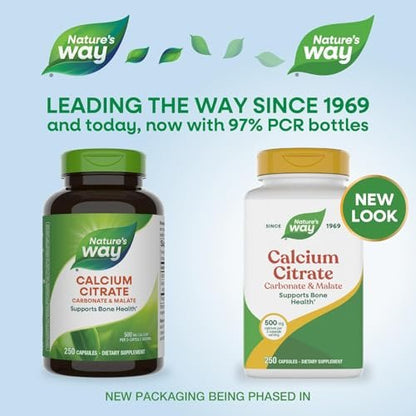 Nature's Way Calciumcitrat-Komplex, 500 mg pro Portion, 250 Kapseln