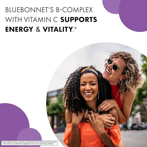 Bluebonnet Nutrition Stress Relief B-Komplex – Vitamin B6, B12, Biotin, Folat – Vegan, glutenfrei, sojafrei, milchfrei – 100 Kapseln