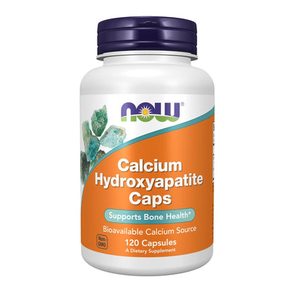 NOW Foods Calcium Hydroxyapatit Kapseln – Unterstützt die Knochengesundheit*, 120 Kapseln