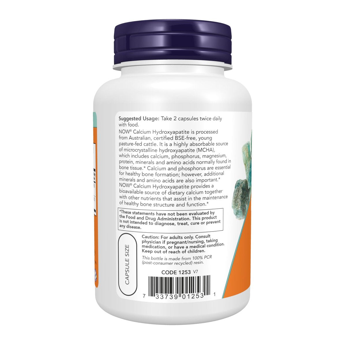 NOW Foods Calcium Hydroxyapatit Kapseln – Unterstützt die Knochengesundheit*, 120 Kapseln