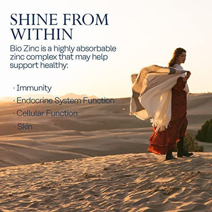 Solaray Bio Zinc 15 mg | Triple-Zink-Komplex für gesundes Immunsystem, endokrine & Zellfunktion | 100 VegKapseln