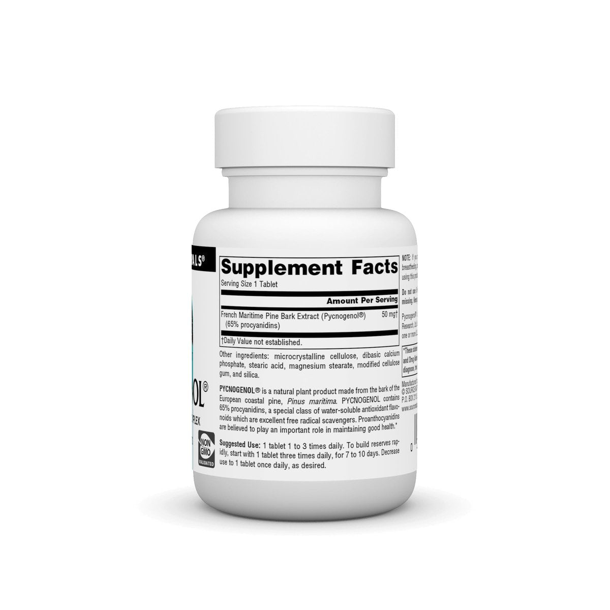 Source Naturals Pycnogenol 50 mg Proanthocyanidin-Komplex – 30 Tabletten