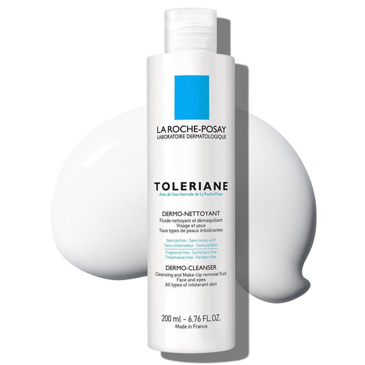 La Roche-Posay Toleriane Dermo-Reinigungsmilch für Gesicht & Augen – sanfte Gesichtsreinigung und Make-up-Entferner, milchige Textur, ohne Duftstoffe, ohne Konservierungsstoffe