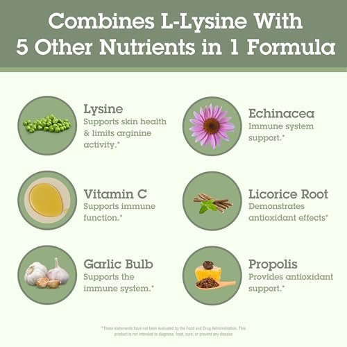 Quantum Health Super Lysine+ – Fortgeschrittene Lysin-Formel mit Vitamin C, Echinacea, Süßholz, Propolis und Knoblauch (90 Tabletten)