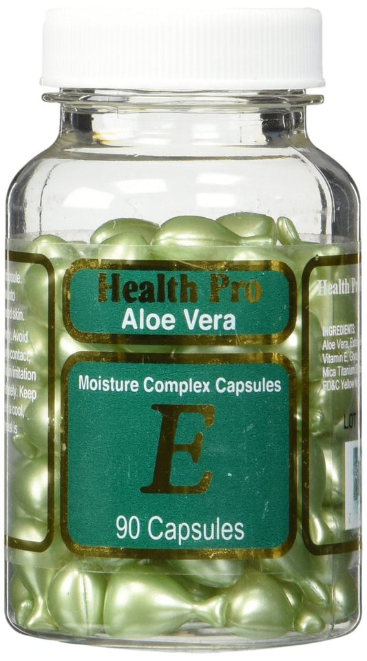 Aloe Vera & Vitamin E Hautöl, 90 grüne Kapseln – Feuchtigkeitsspender & Nährstoffversorgung