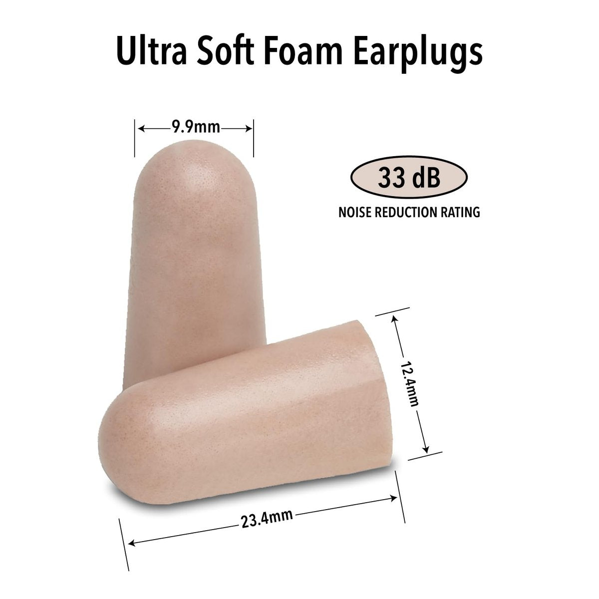 Mack's Ultra Soft Schaumstoff-Ohrstöpsel, 10 Paar - 33 dB Höchste NRR, Bequeme Ohrstöpsel zum Schlafen, Schnarchen, Arbeiten, Reisen und laute Veranstaltungen | Hergestellt in USA