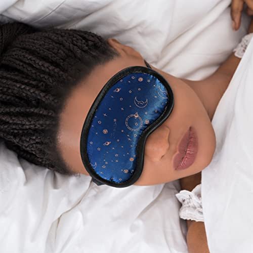 Earth Therapeutics Dream Zone Schlafmaske – Bequem & Vielseitig – Weiche & Plüschige Polsterung für Erholsamen Schlaf – Verstellbares Elastikband