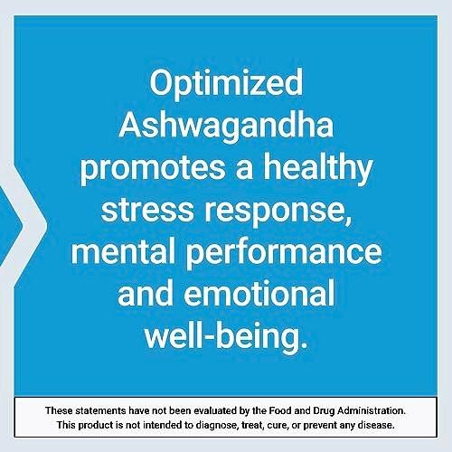 Life Extension Optimiertes Ashwagandha – Stressmanagement, gesunde Stressantwort, Fokus, Gedächtnis, vegetarisch, glutenfrei, nicht-GVO, 60 Kapseln