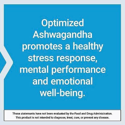 Life Extension Optimiertes Ashwagandha – Stressmanagement, gesunde Stressantwort, Fokus, Gedächtnis, vegetarisch, glutenfrei, nicht-GVO, 60 Kapseln