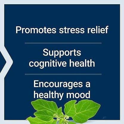 Life Extension Optimiertes Ashwagandha – Stressmanagement, gesunde Stressantwort, Fokus, Gedächtnis, vegetarisch, glutenfrei, nicht-GVO, 60 Kapseln
