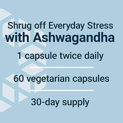 Life Extension Optimiertes Ashwagandha – Stressmanagement, gesunde Stressantwort, Fokus, Gedächtnis, vegetarisch, glutenfrei, nicht-GVO, 60 Kapseln