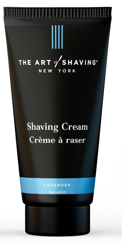 The Art of Shaving Rasiercreme für Männer – Lavendel, 75 ml – Schützt vor Rasurbrand und Hautirritationen, klinisch getestet für empfindliche Haut