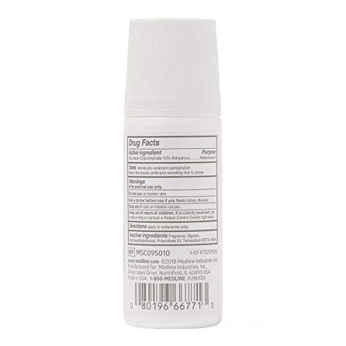 Medline MedSpa Roll-On Antiperspirant Deodorant, 1,5 oz, langanhaltende Frische, 1 Stück