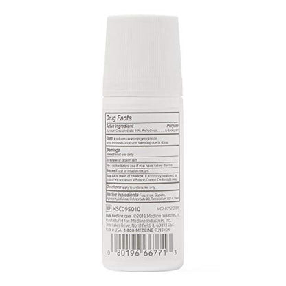 Medline MedSpa Roll-On Antiperspirant Deodorant, 1,5 oz, langanhaltende Frische, 1 Stück