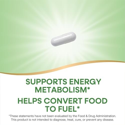 Nature's Way Vitamin B1, hochdosiert, 100 mg Thiamin pro Portion, Thiamin HCl, unterstützt den Energiestoffwechsel*, glutenfrei, 100 Kapseln (Verpackung kann variieren)