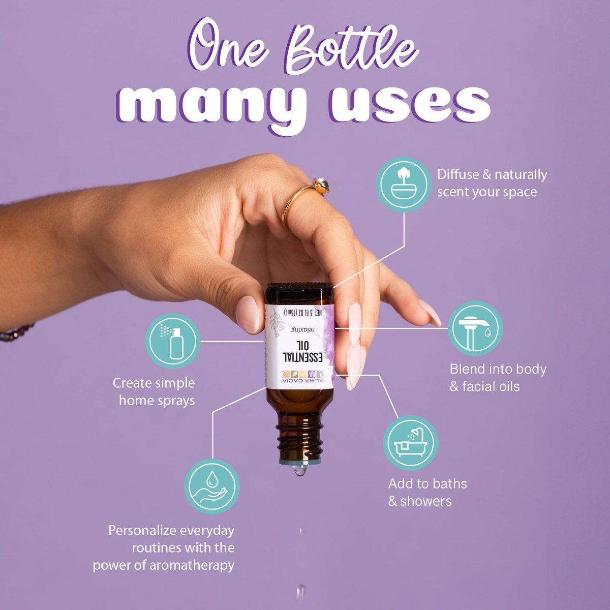 Aura Cacia Sandelholz Ätherisches Öl in Jojobaöl, gebrauchsfertig, 0,5 Fl Oz, für Aromatherapie und Hautpflege