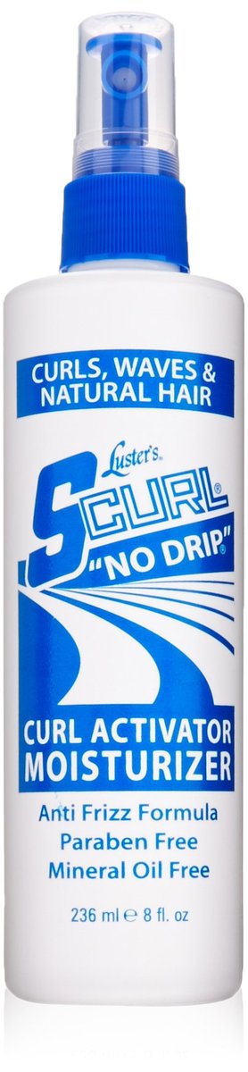 Luster's S-Curl Activator, Feuchtigkeitsspray ohne Tropfen, 237 ml Sprühflasche