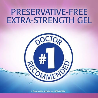 Refresh Celluvisc Gleitgel für trockene Augen, konservierungsmittelfrei, 0,01 Fl Oz Einzeldosisbehälter, 30 Stück